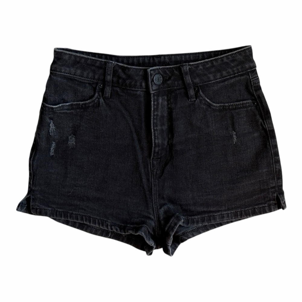 BDG Black Pinup Supper High-Rise with Distressed Details